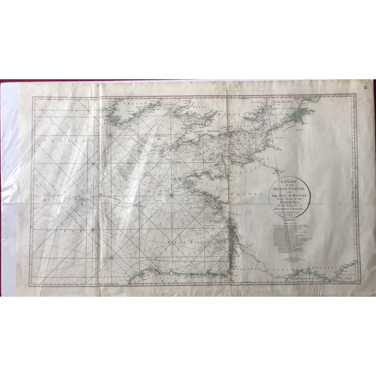A Sea Chart of the British Channel (c.1794) R3,000