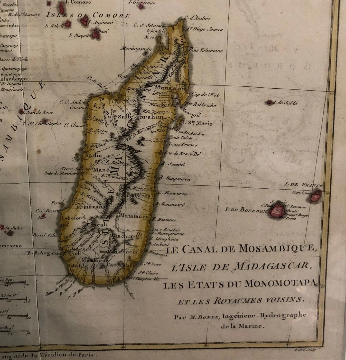 Map of The Swahili Coast By Rigobert Bonne c1780 2.jpg