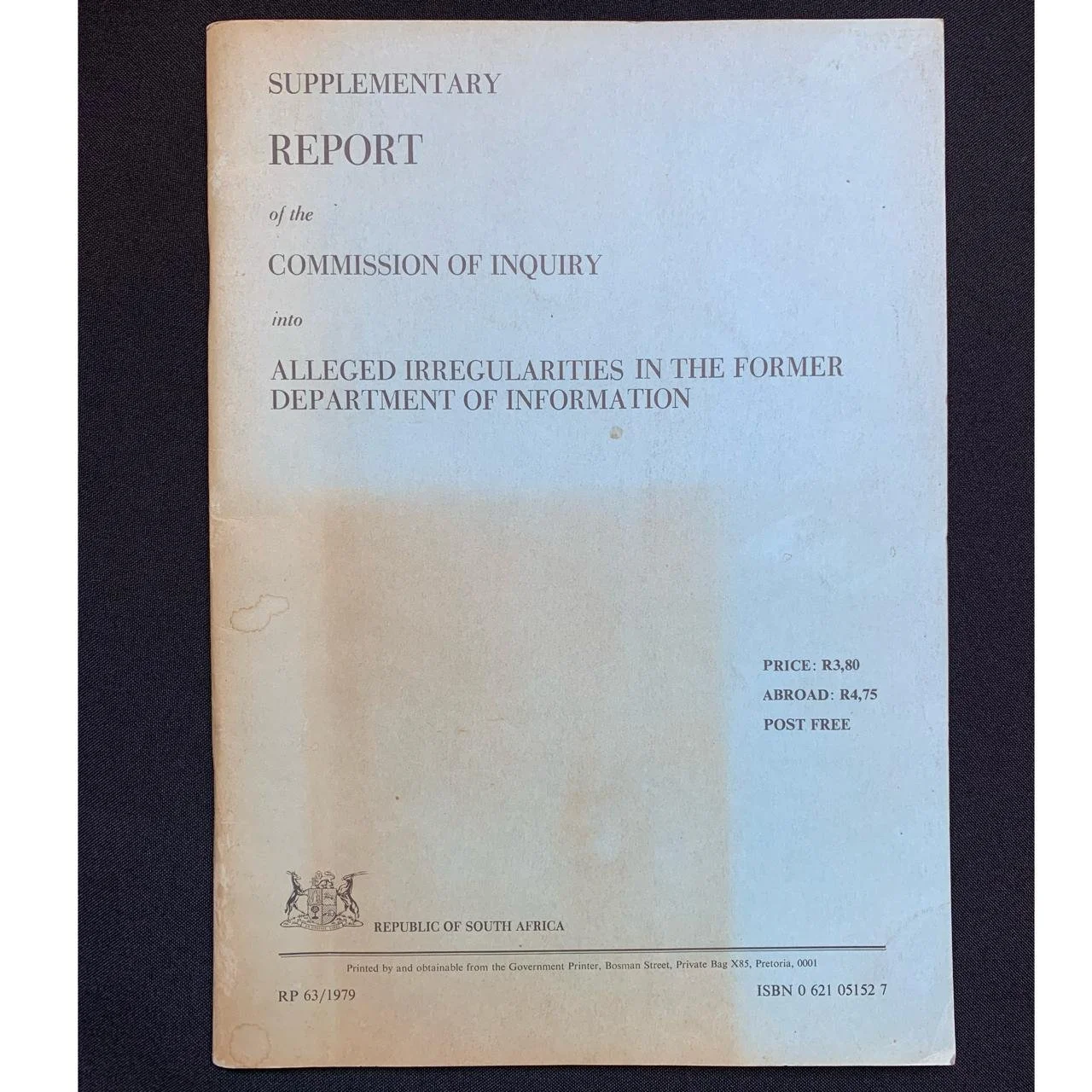 The Information Scandal Report (1978) R1,000