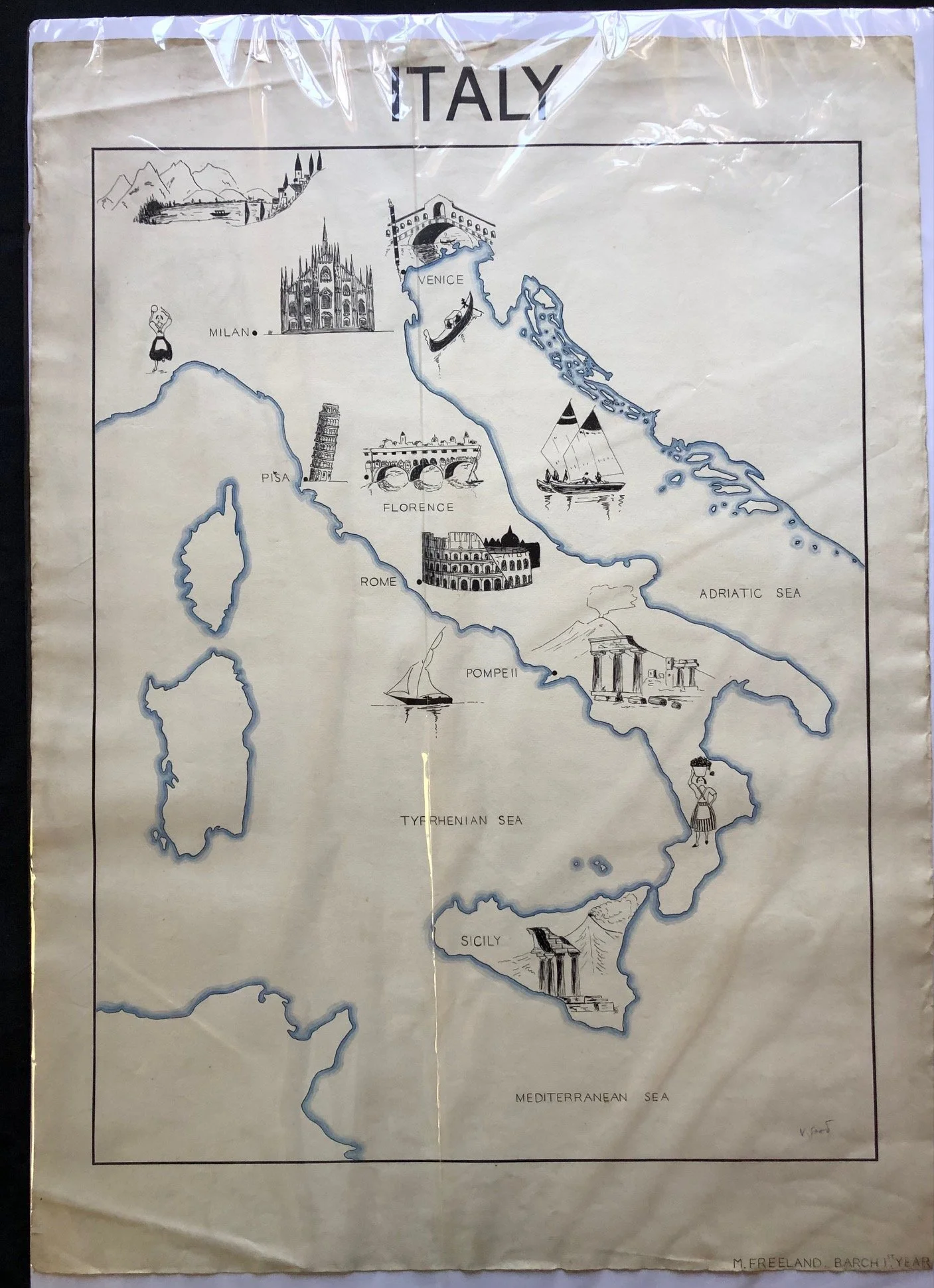 Italy by Johannesburg Architect, Malcolm Freeland R2,500
