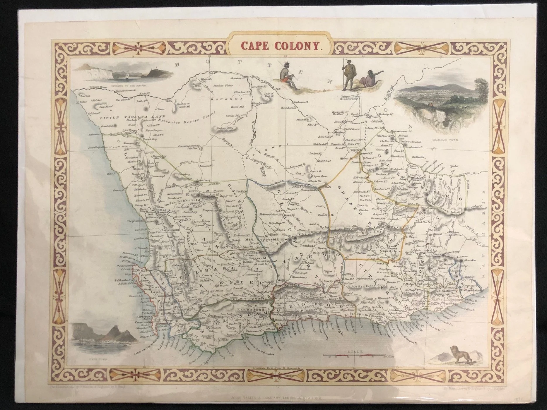 The Cape Colony published by John Tallis & Company (c1851)