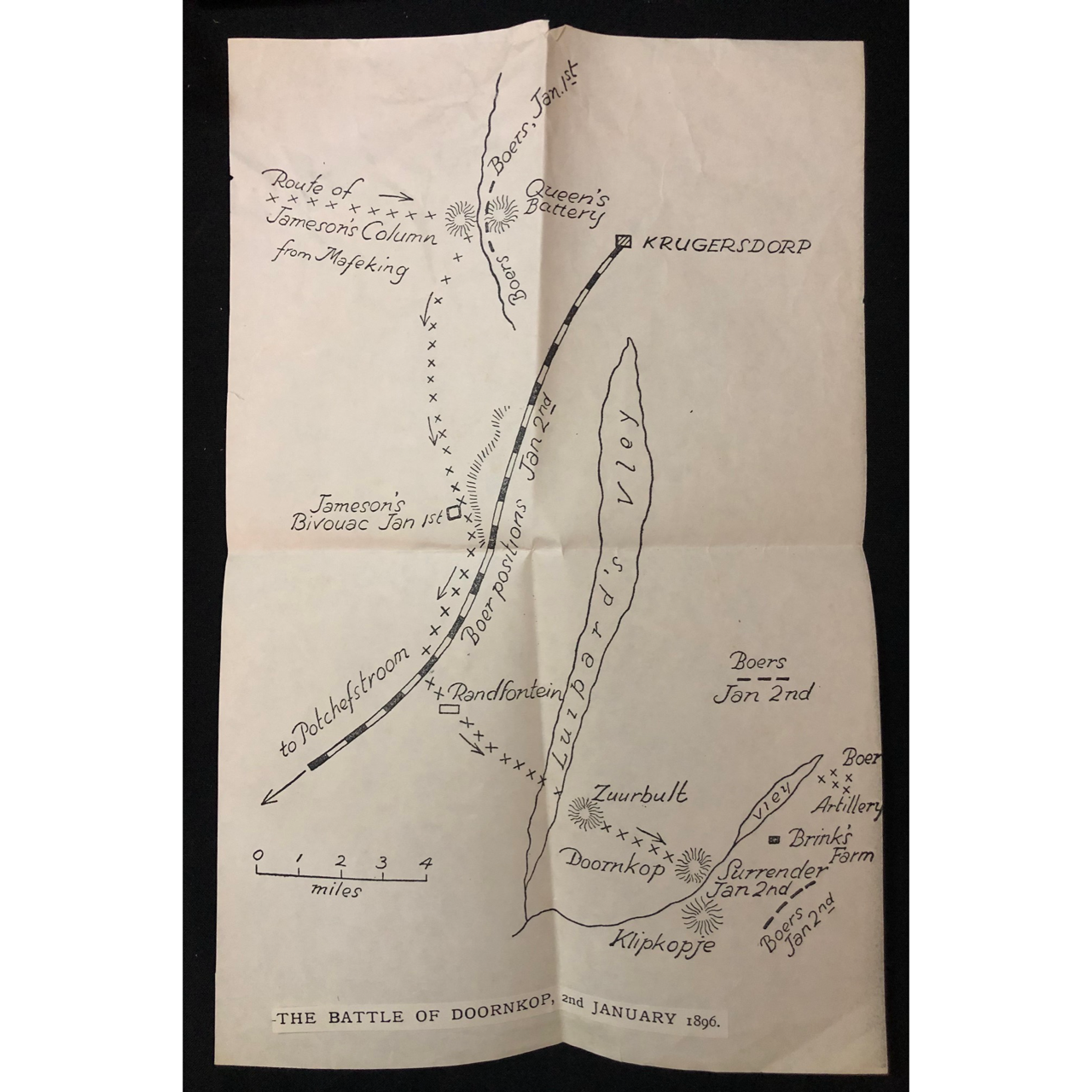 Two Maps of the Battle of Doornkop - Jameson Raid R800