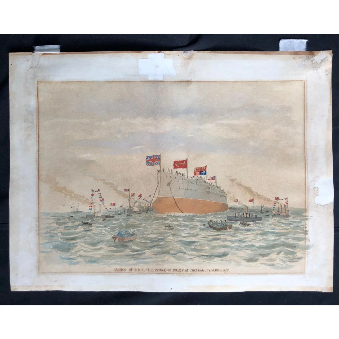 Launch of the HMS Prince of Wales (1902) R3,000