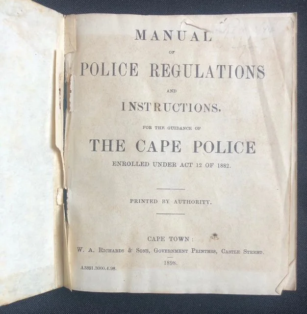 Manual of Police Regulations (1898) R2,000