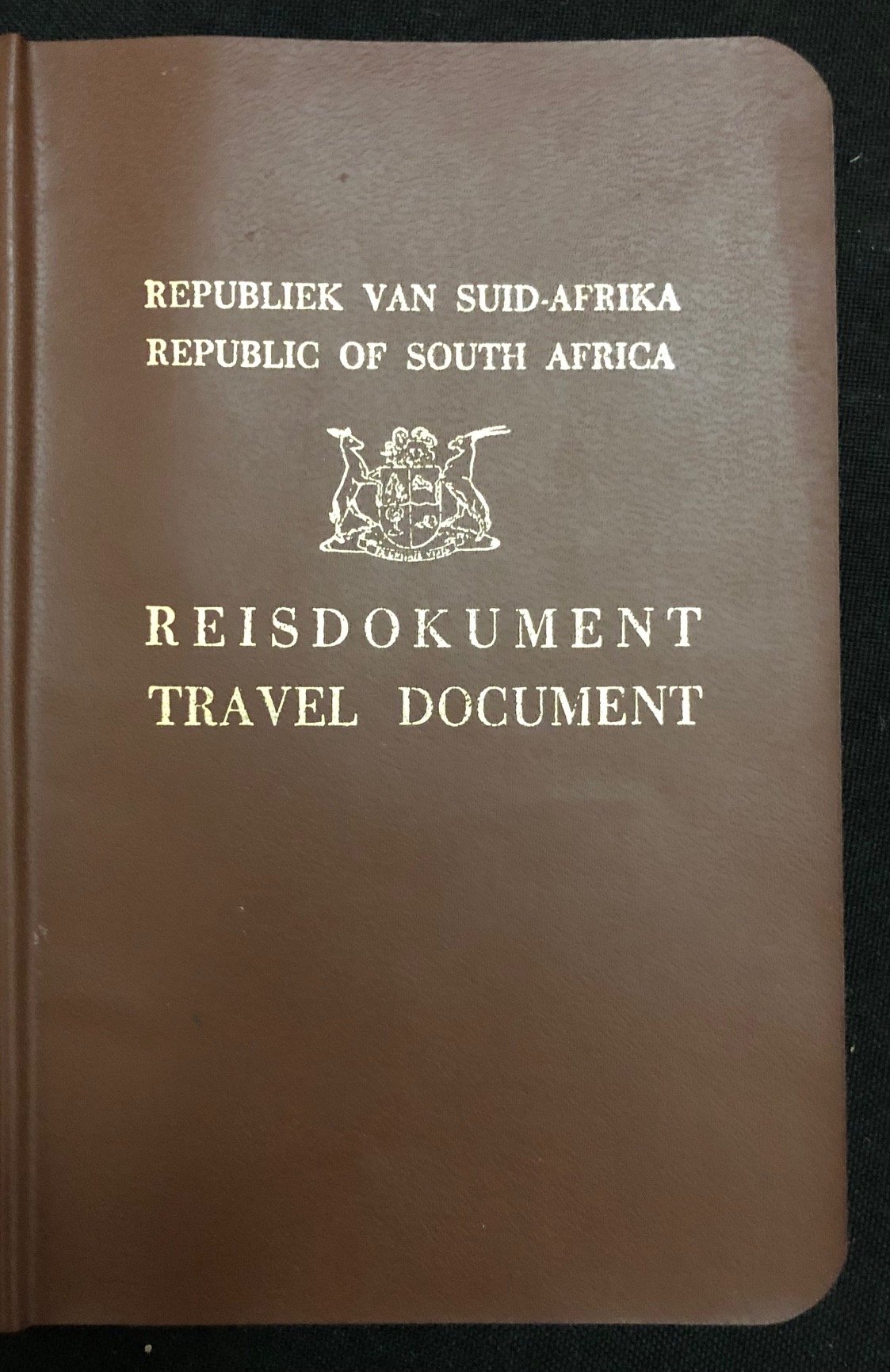 Apartheid era, South African Travel Document (1988)