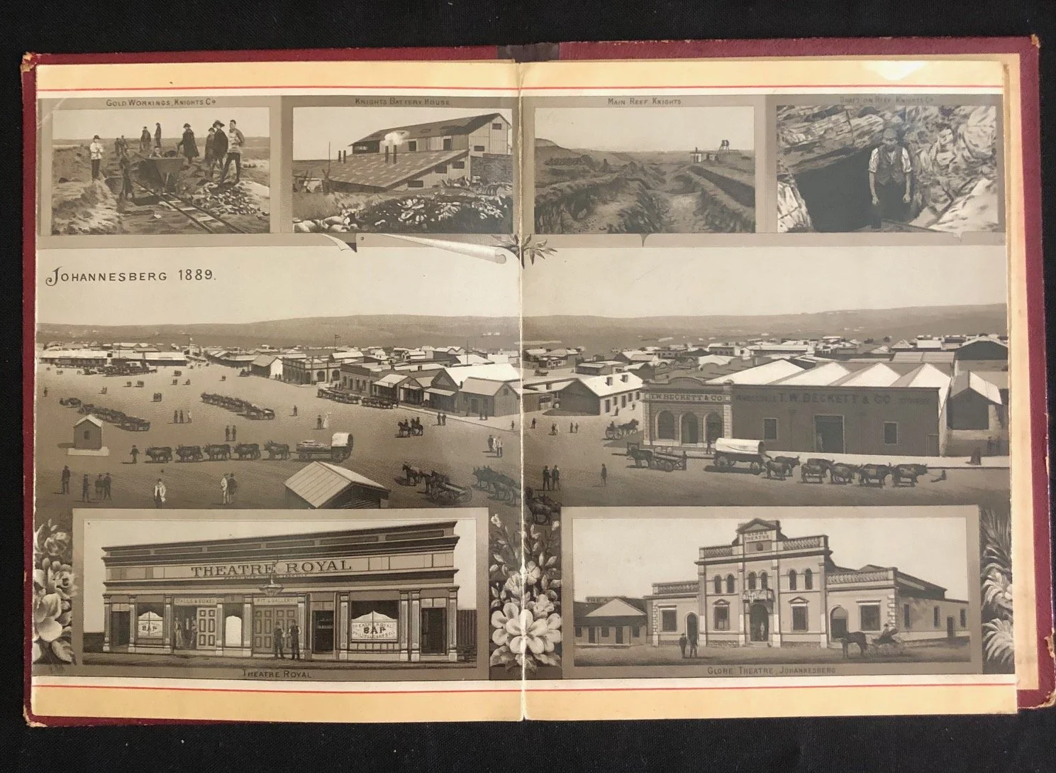 South African Gold Fields: Panoramic Views of Johannesburg (1889)