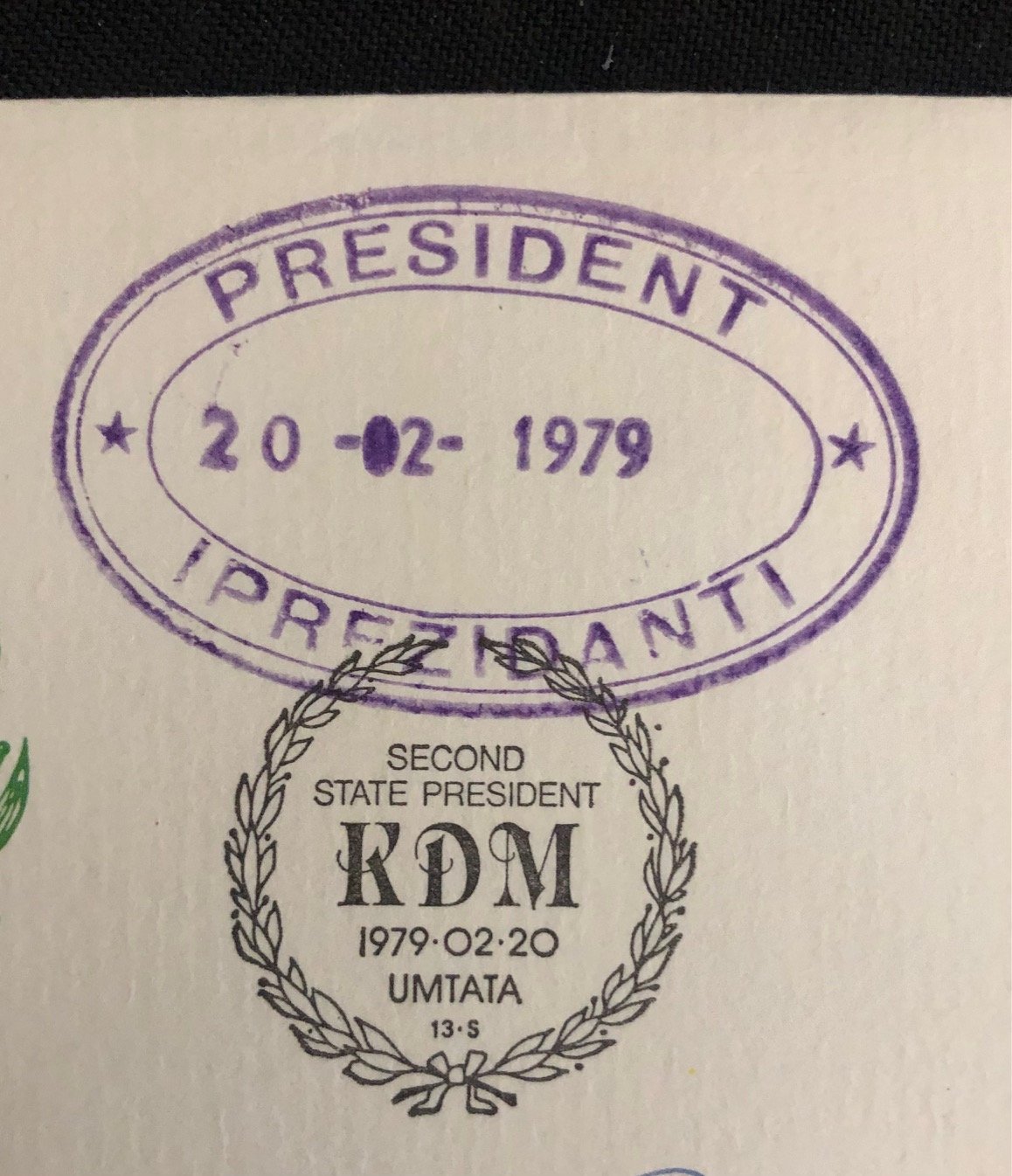 Signed First Day Cover - Chief Kaiser Daliwonga (K.D.) Matanzima