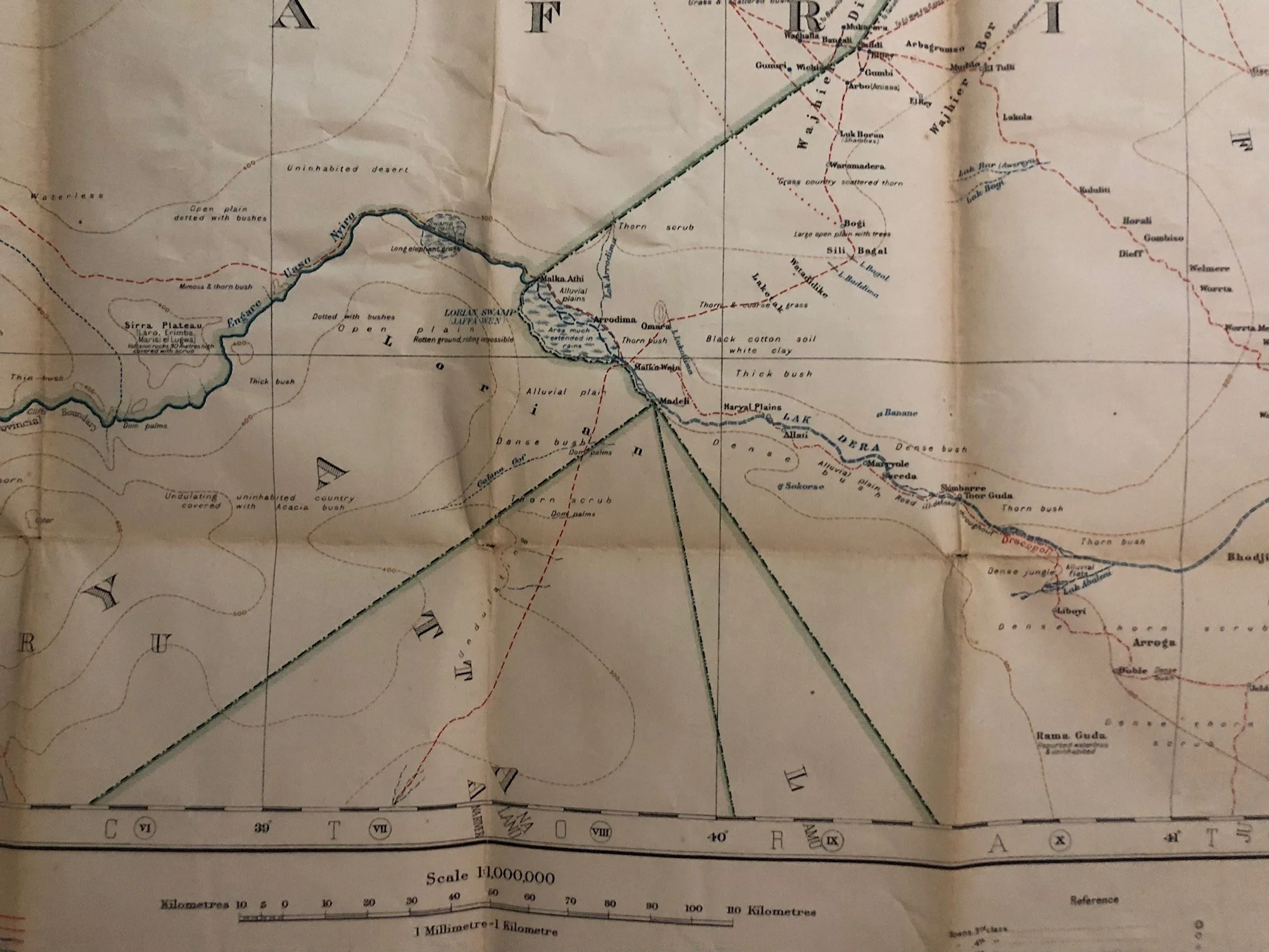 East African Campaign of World War I -Northern Region (modern day Kenya) c.1917