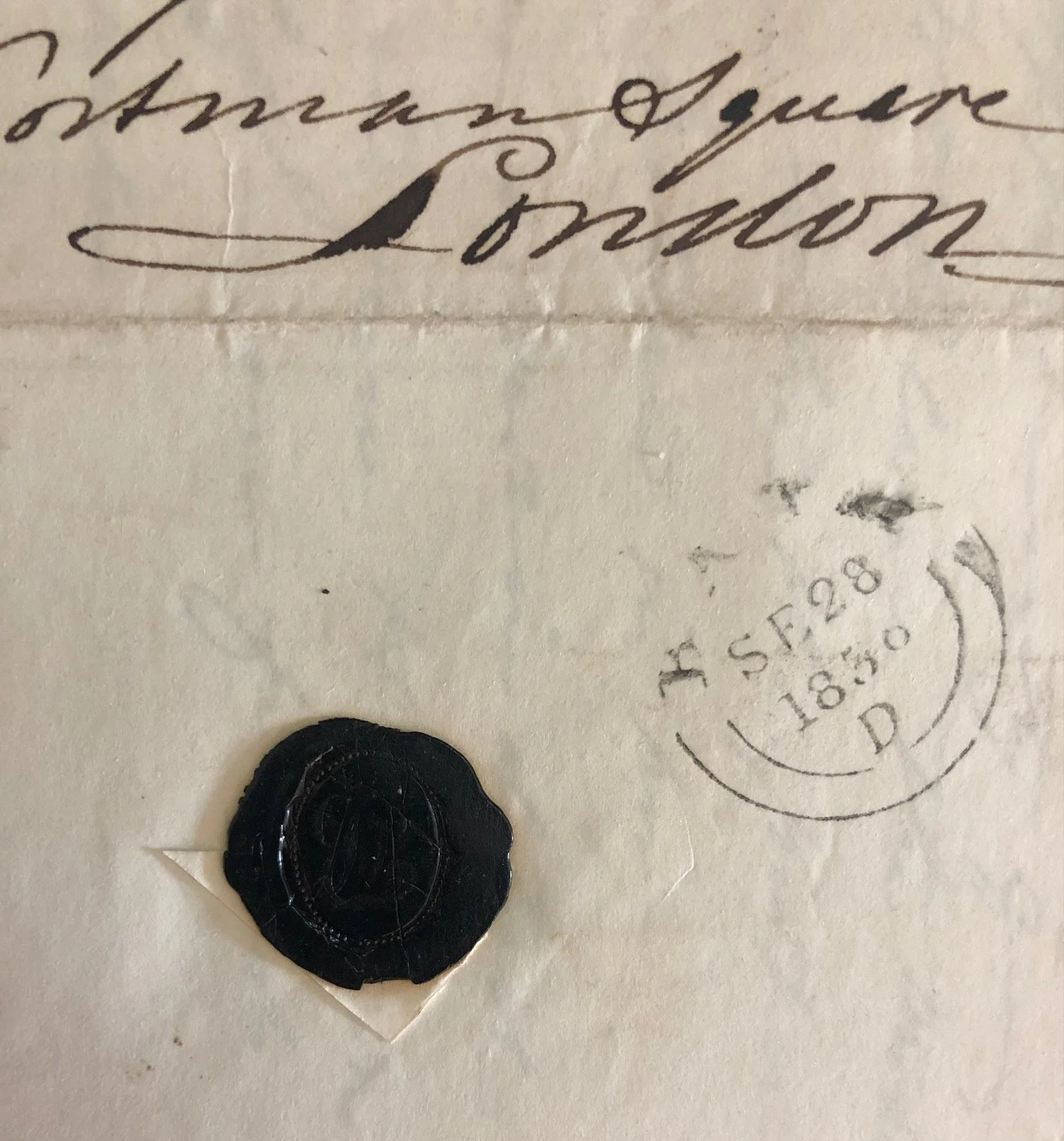 Manuscript Letter: English landscape and genre painter Thomas Barker of Bath (1838)