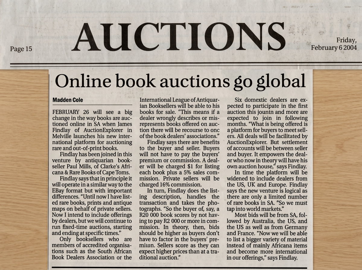 James Findlay appearing in Business Day 6 Feb 2004