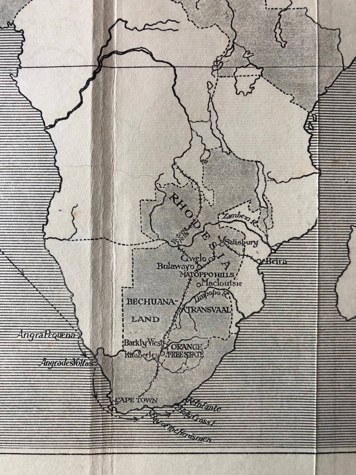 Map of Africa. From DIAZ to RHODES. c.1920 4.jpg