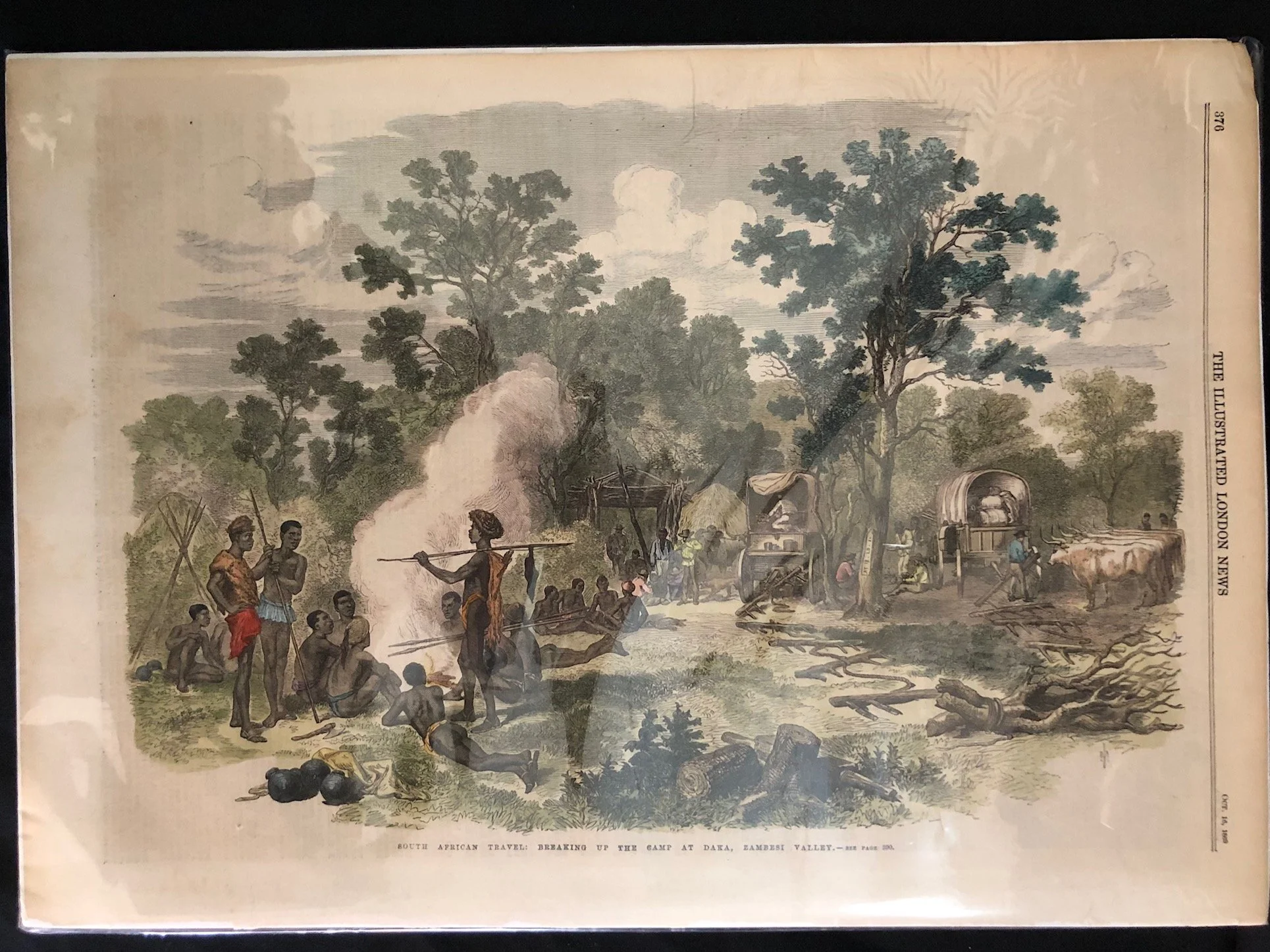 The Deka River and Valley, located in (modern-day) Zimbabwe, After Thomas Baines (1869).