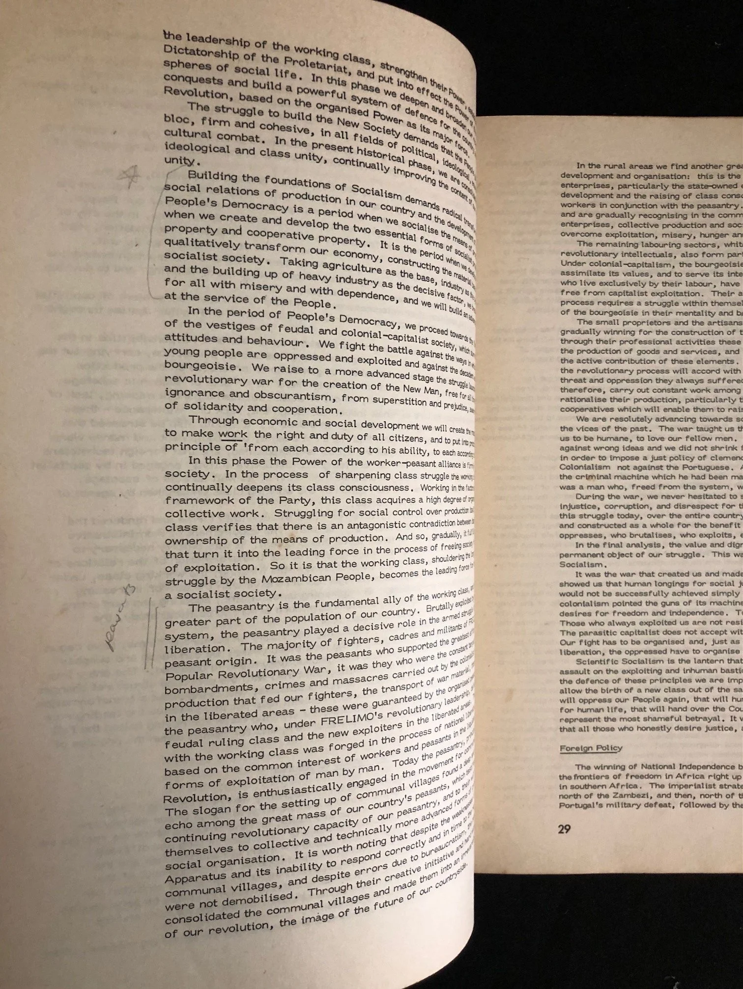 FRELIMO Report: Mozambique officially transformed into a Marxist-Leninist state (1977)