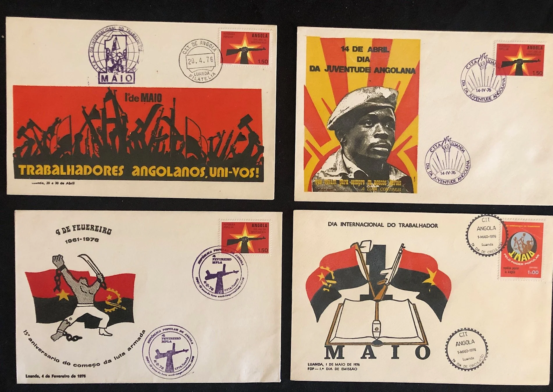 Four Post-Independence Angolan First Day Covers (1976)