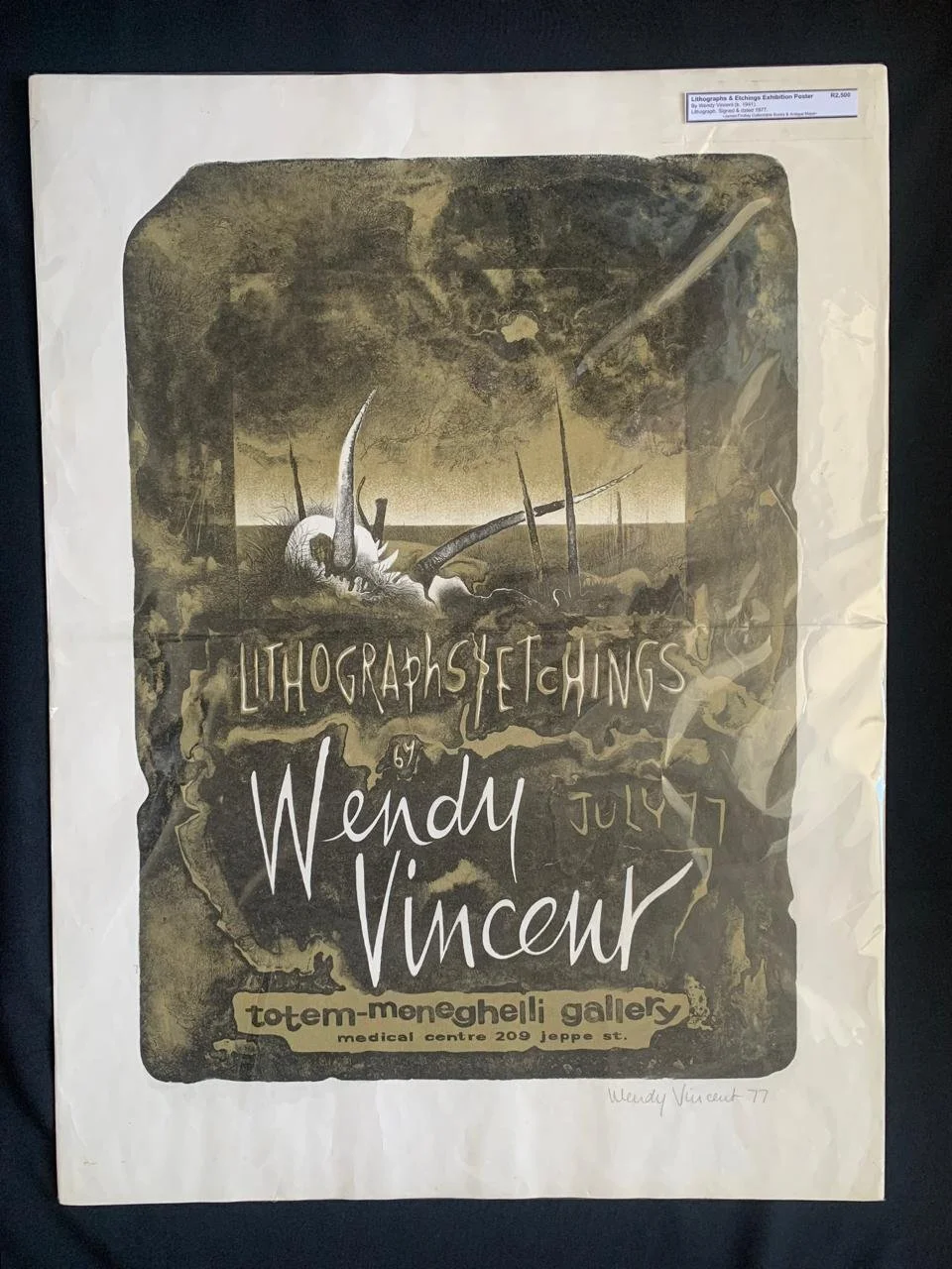 Lithographs & Etchings By Wendy Vincent (1977)