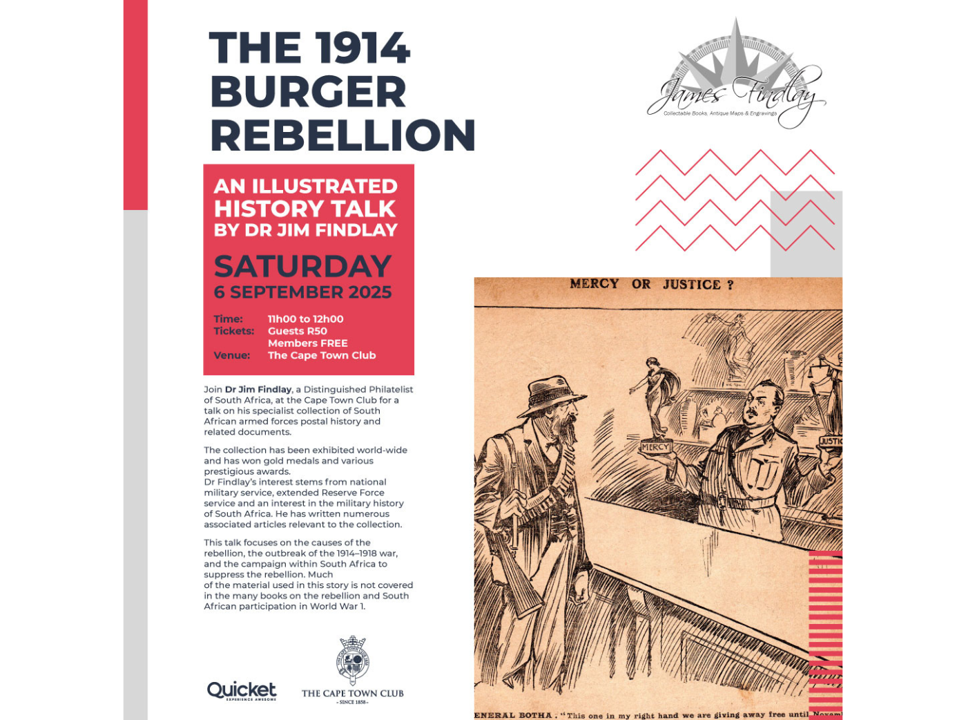 The 1914 Burger Rebellion: An Illustrated History Talk by Dr Jim Findlay