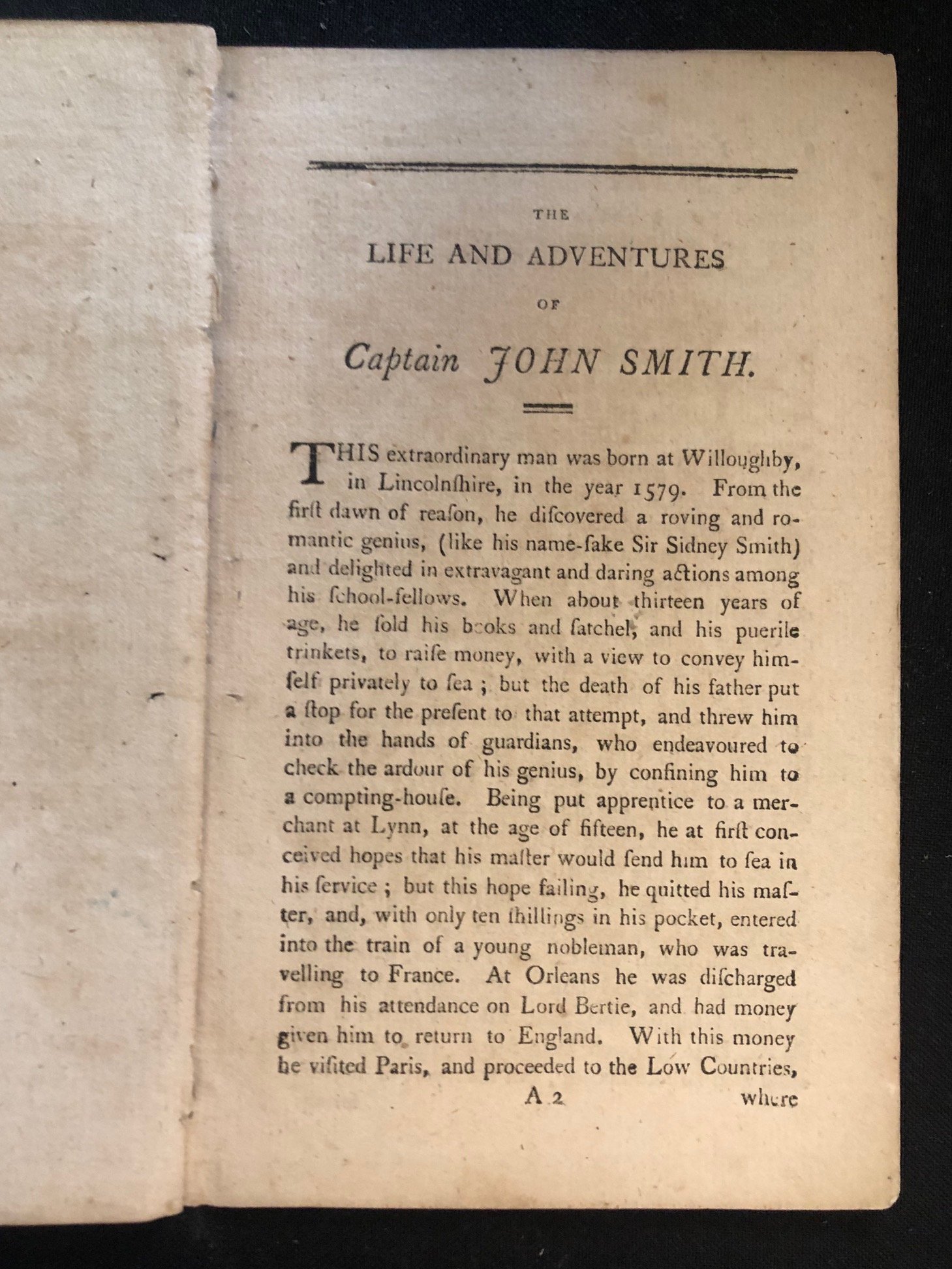 Captain John Smith by Jeremy Belknap (c.1805) 
