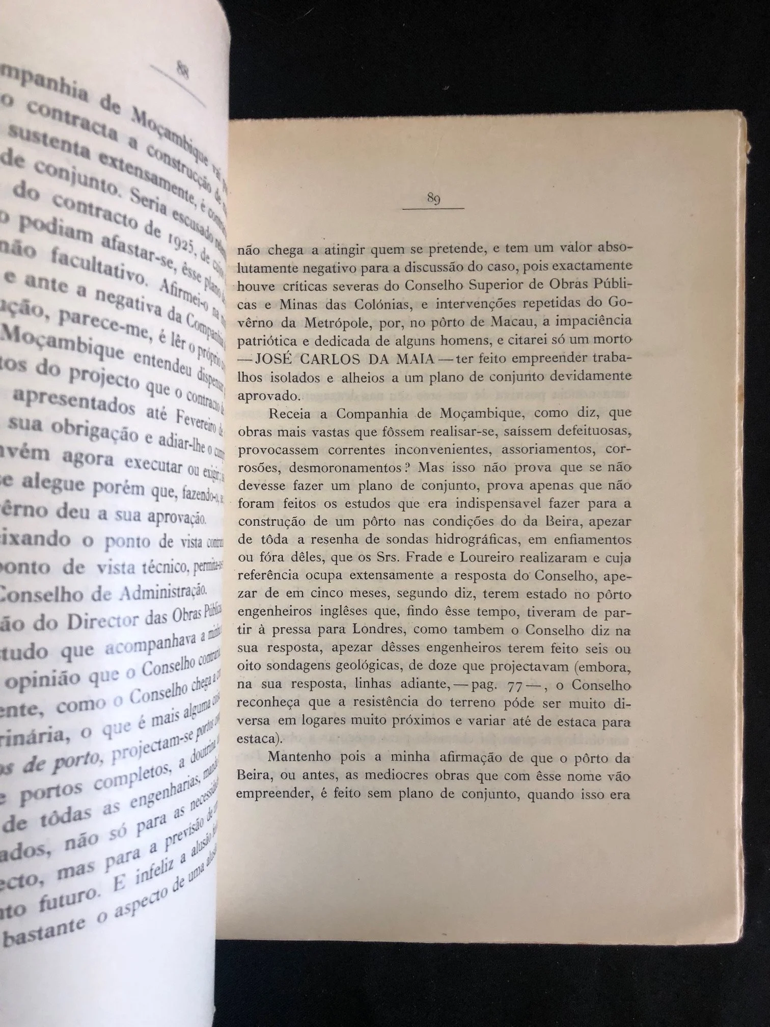 A Questão do Pôrto da Beira (The Question of the Port of Beira) (1927)