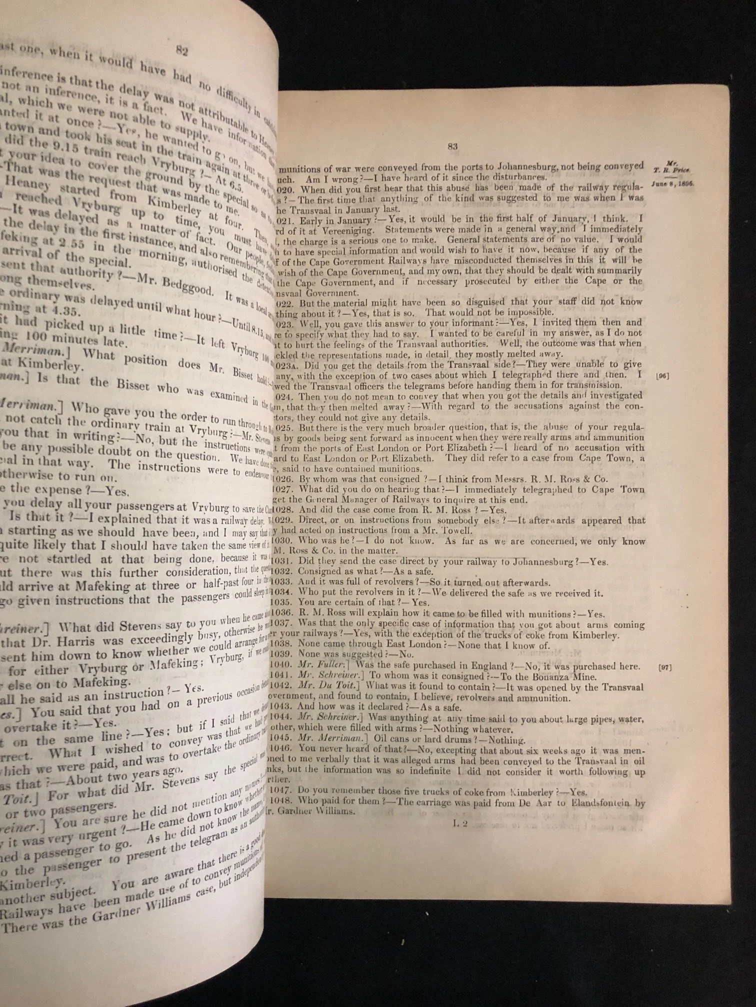 Blue Book: Report on the Jameson Raid (March 1897)