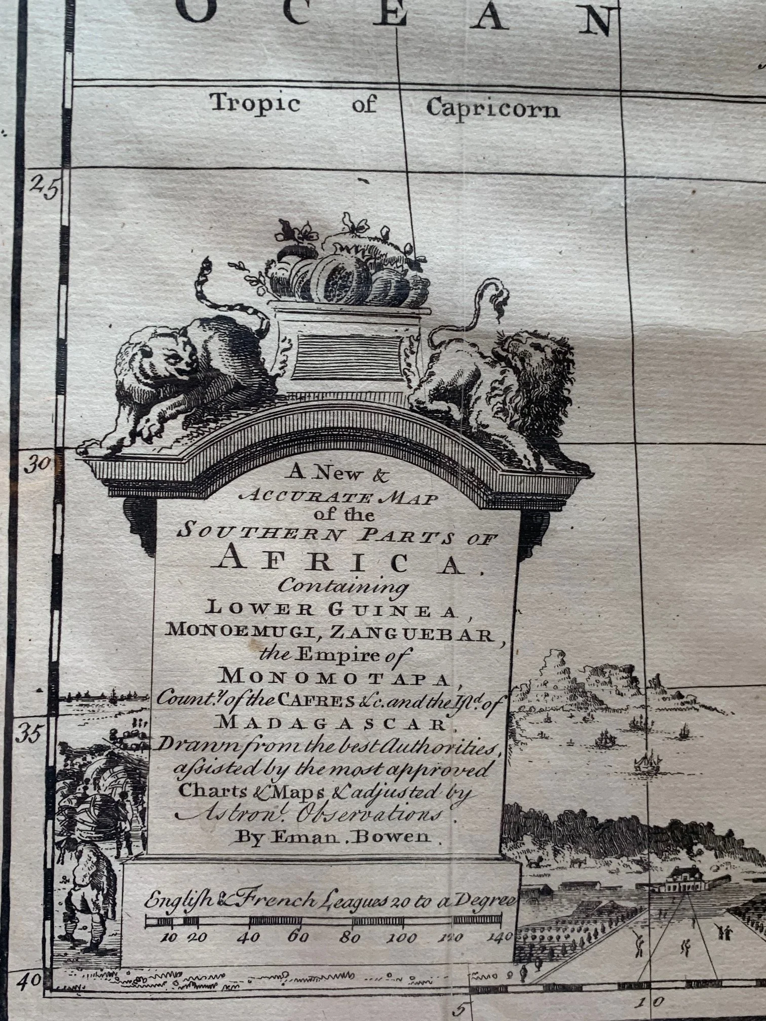 A New Map of the Southern Parts of Africa c.1747