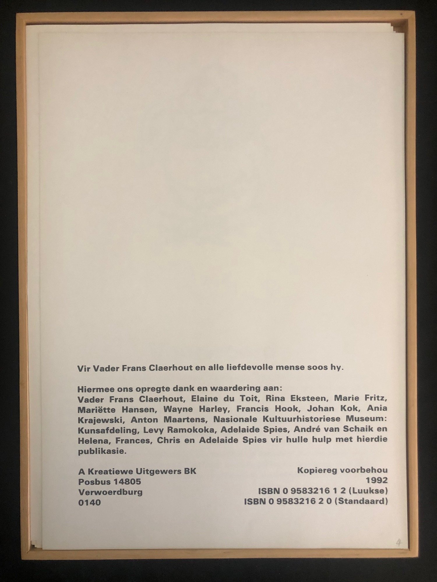 Father Frans Claerhout Deluxe boxed set, incomplete (1992)