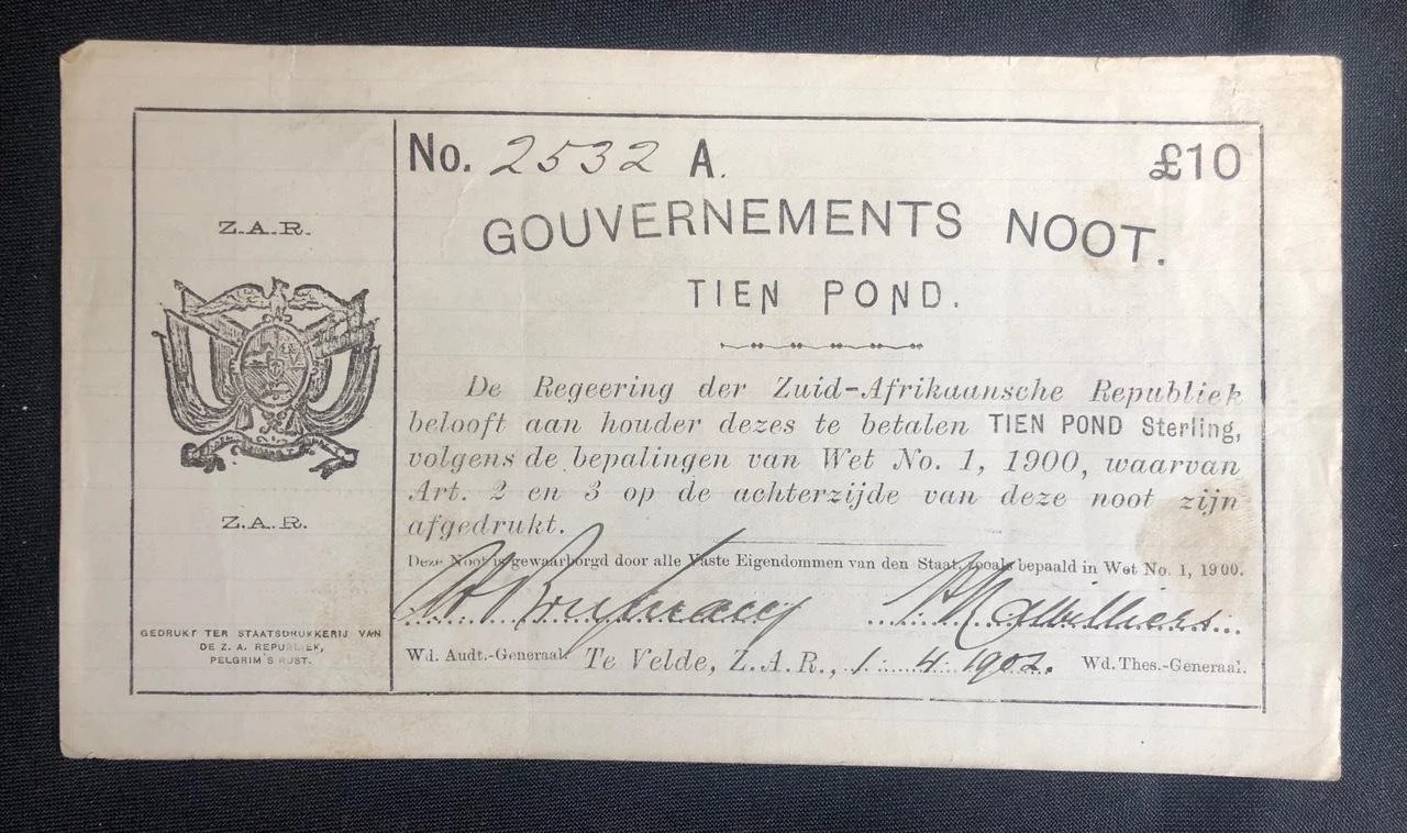 ZAR Tien Pond Noot (1902)