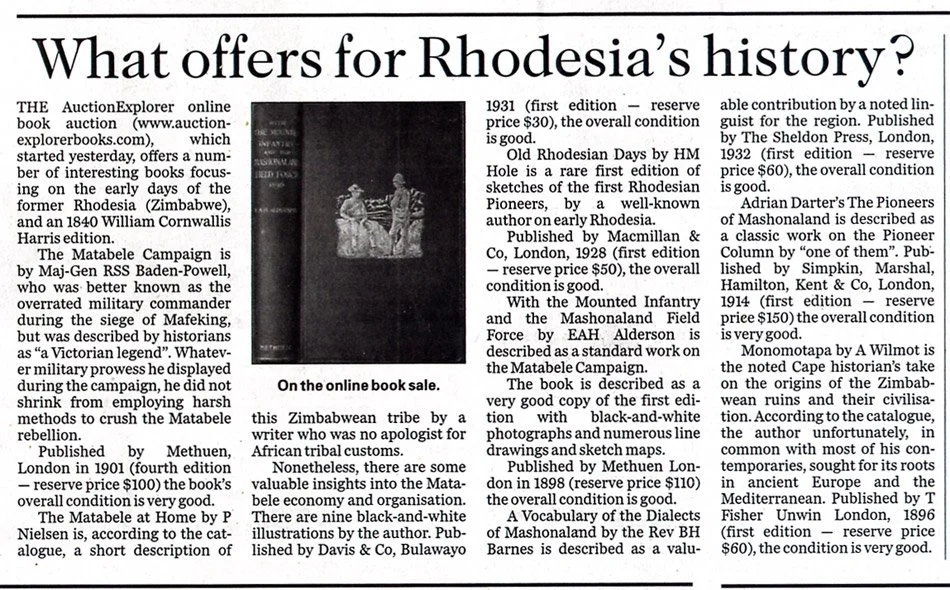 James Findlay appearing in Business Day 29 August 2008