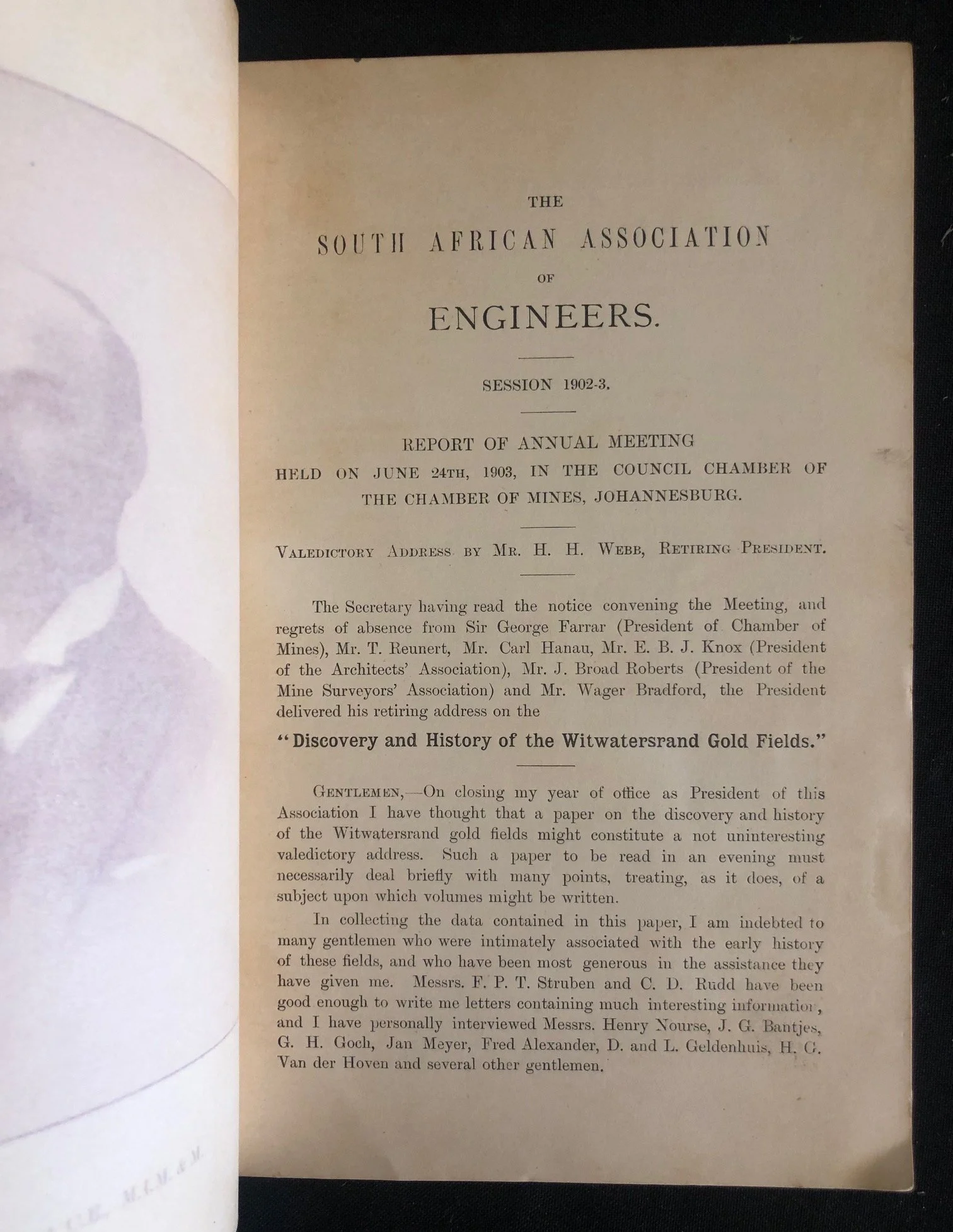 Johannesburg: The Journal of Proceedings of the South African Association of Engineers (1903)