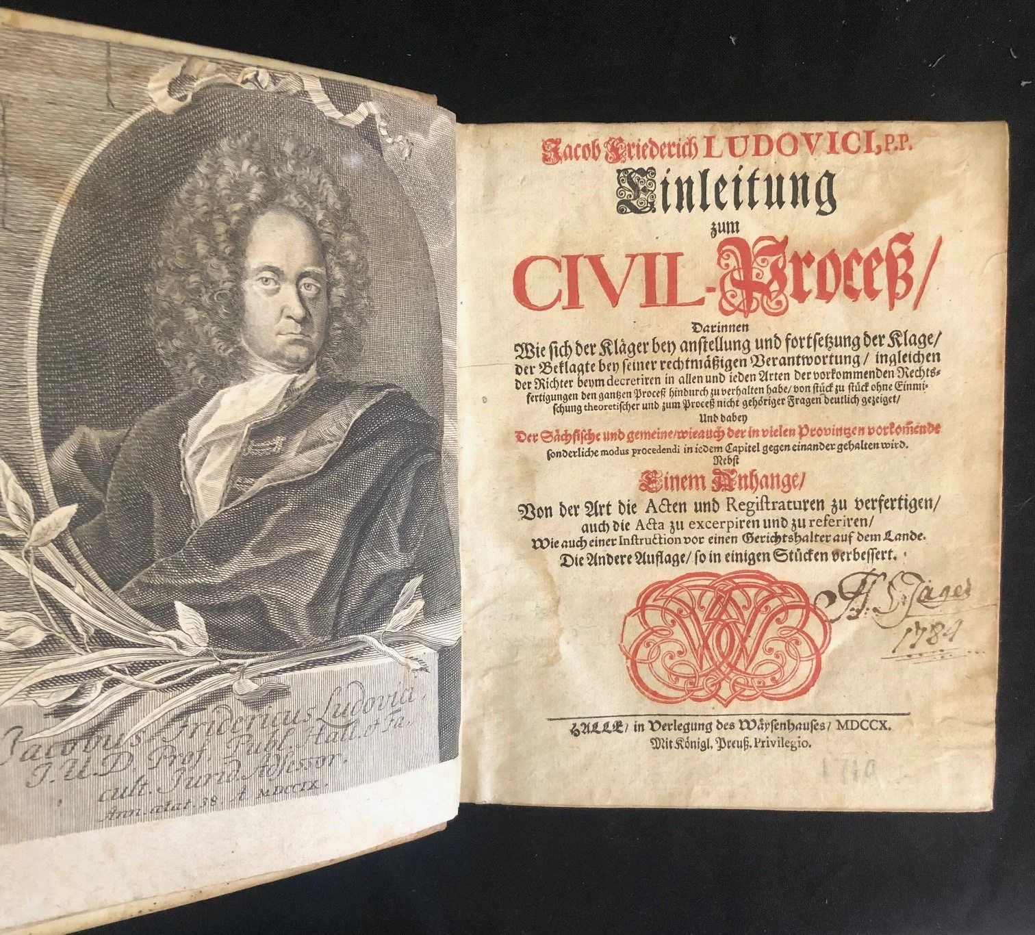 Jacob Friedrich Ludovici’s Einleitung zum Civil-Proce 1710
