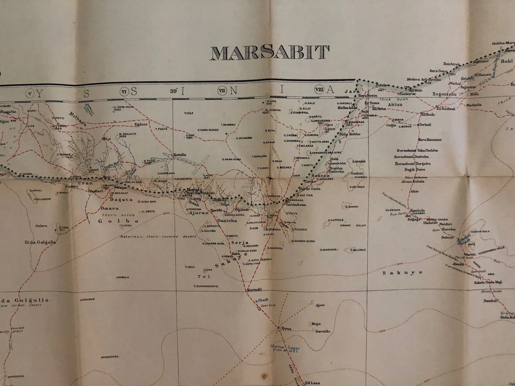 East African Campaign of World War I -Northern Region (modern day Kenya) c.1917