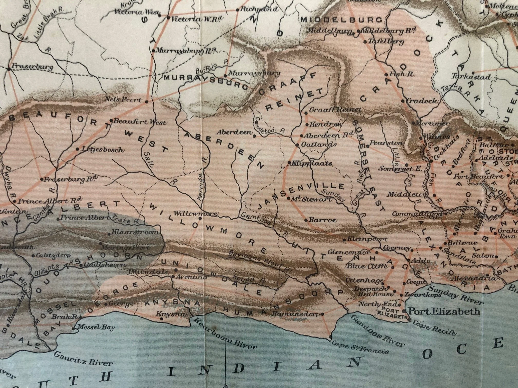 Map of the Cape Colony (1886)