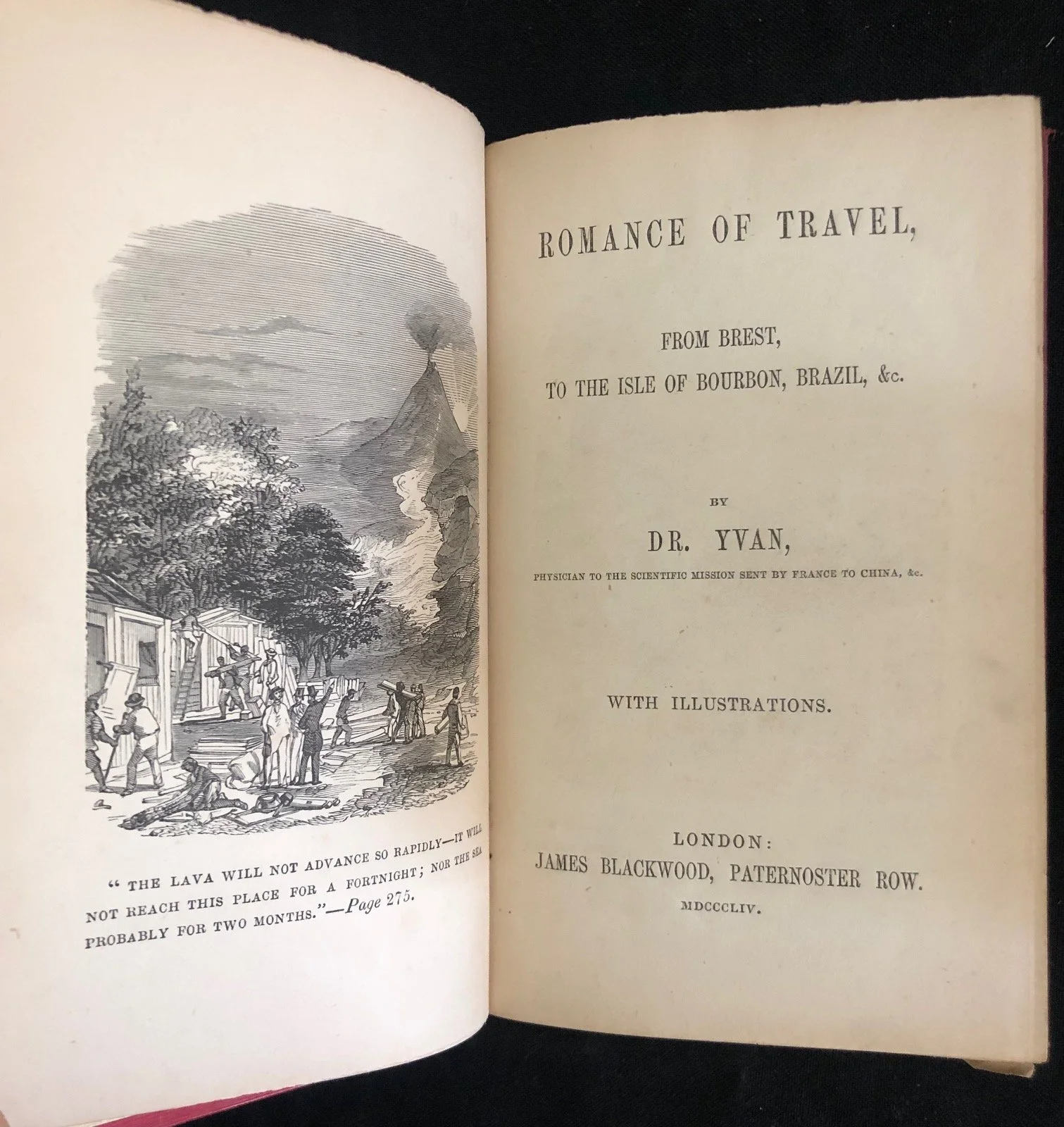 Dr. Melchior-Honoré Yvan’s Romance of Travel, From Brest to the Isle of Bourbon, Brazil, &c (1854)