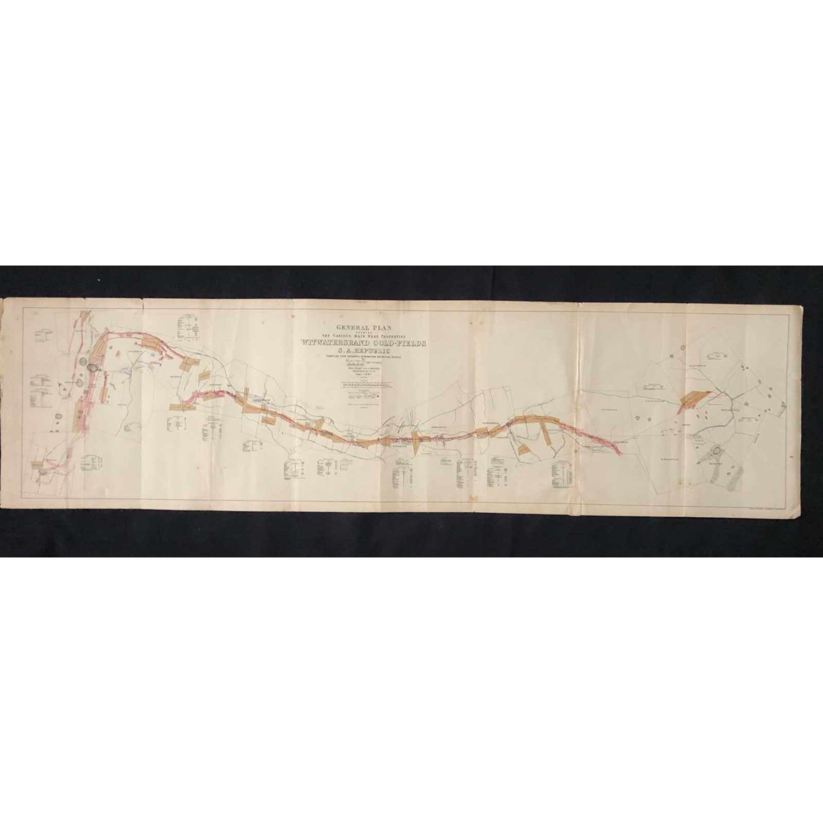 General Plan of The Witwatersrand Gold-Fields (1891) Sold June 2026