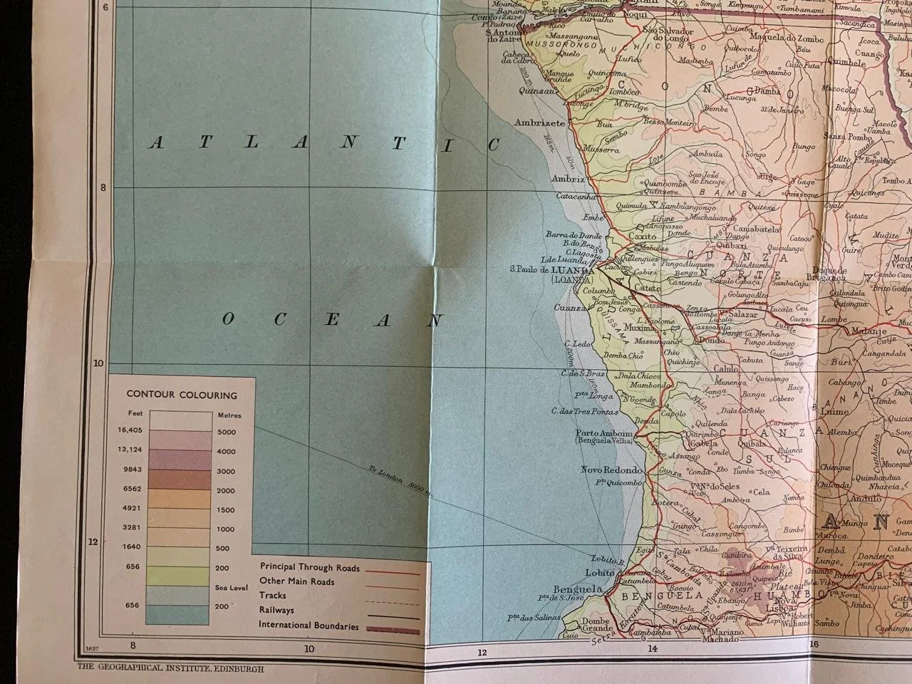 Central & East Africa by John Bartholomew & Son Ltd (1957)