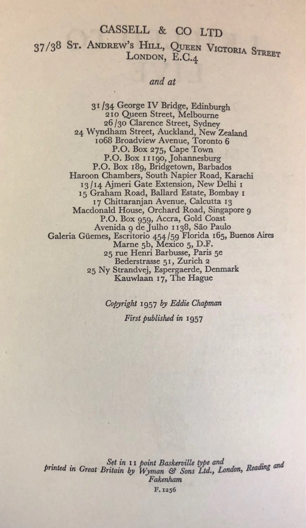I Killed to Live WWll Inscribed 1957