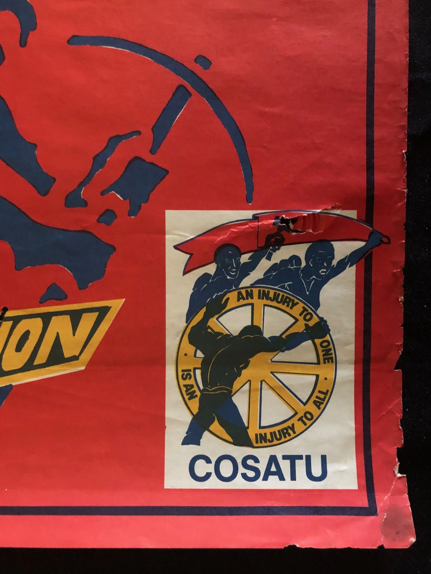 The Transport and General Workers Union Anti-Apartheid Poster (c.1985) including COSATU