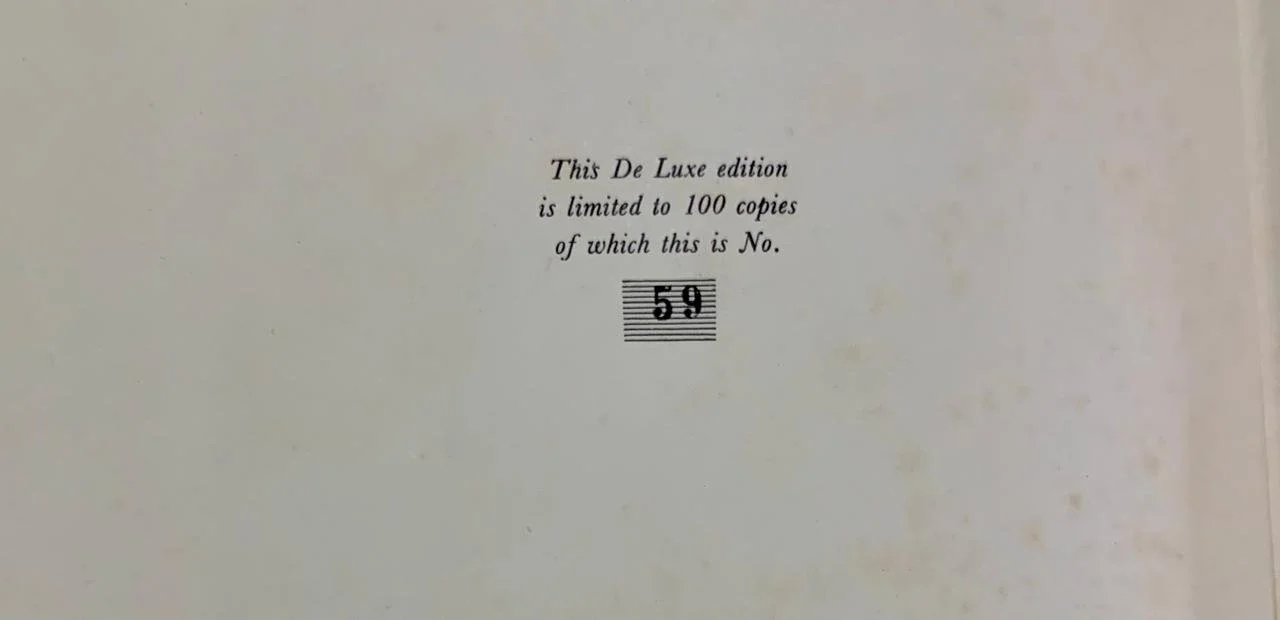 No 59 of 100 Limited Deluxe Editions of Designs on Life by Ernest Ullmann published in 1970
