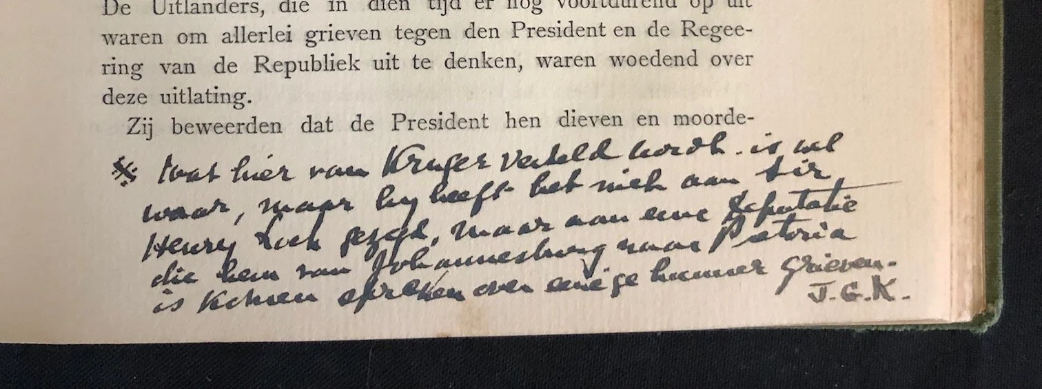 Paul Kruger’s Memoirs, Judge Kotze Association copy (1902)