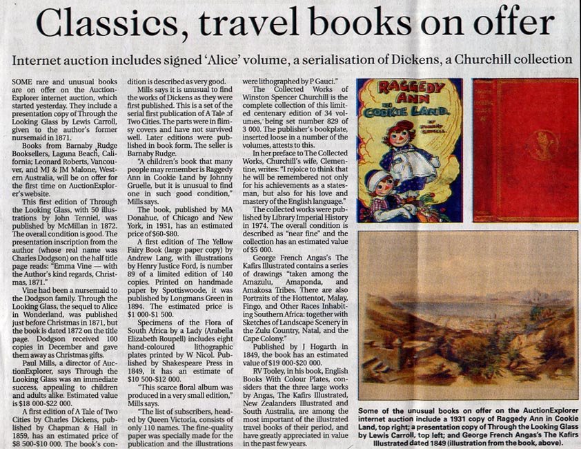 James Findlay – Classics, travel books on offer - Business Day 2003