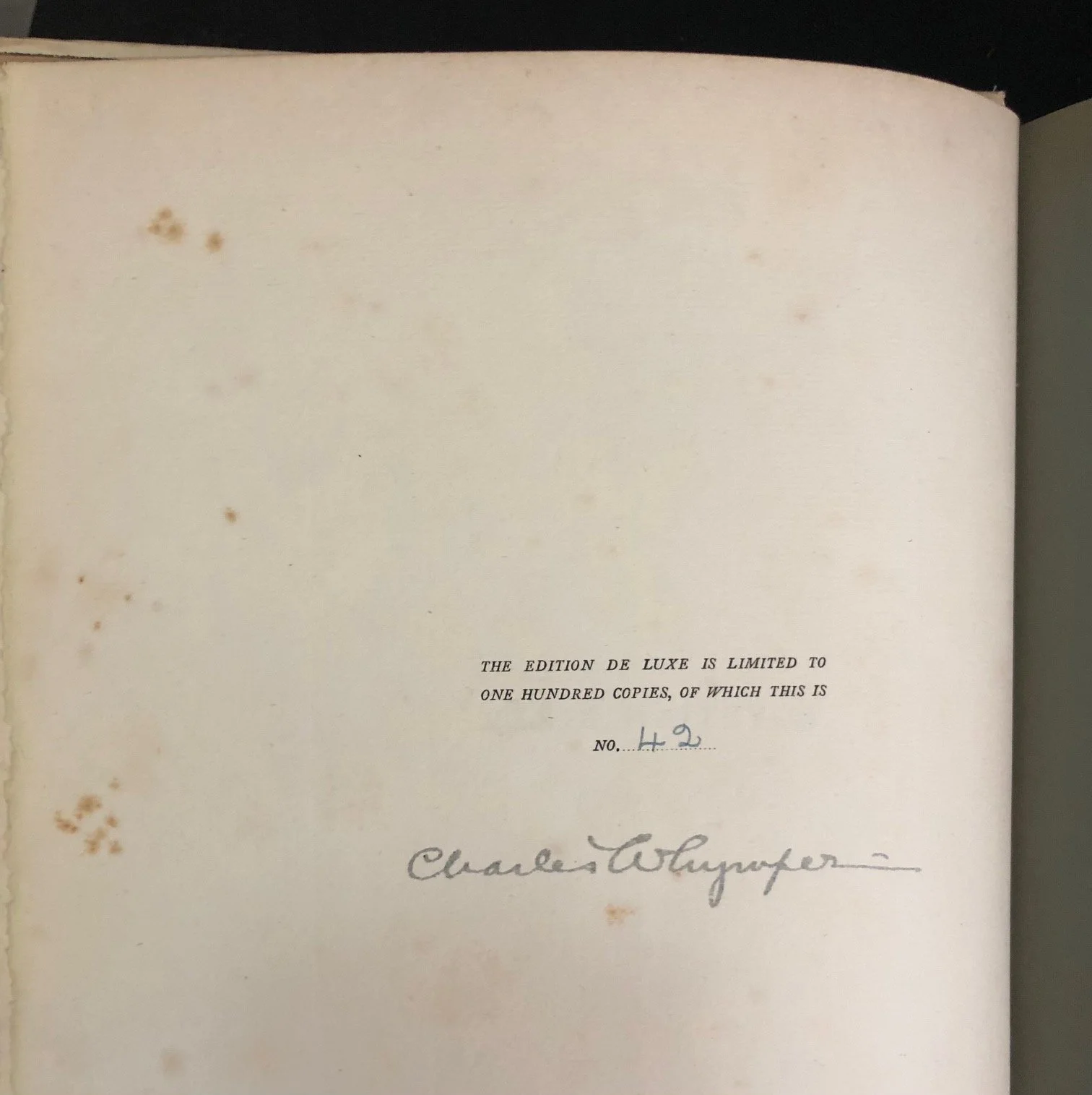 Charles Whymper’s Egyptian Birds, signed deluxe edition (1909)