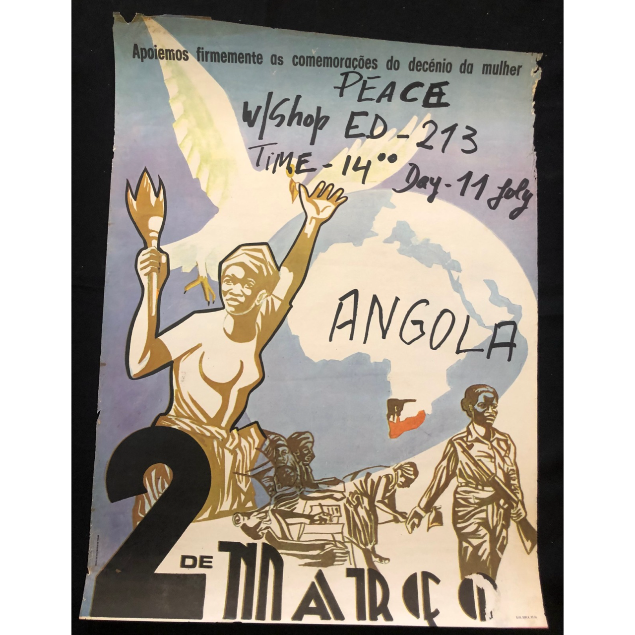 Political Poster: Angolan Women's Day by MPLA (1985) R4,000