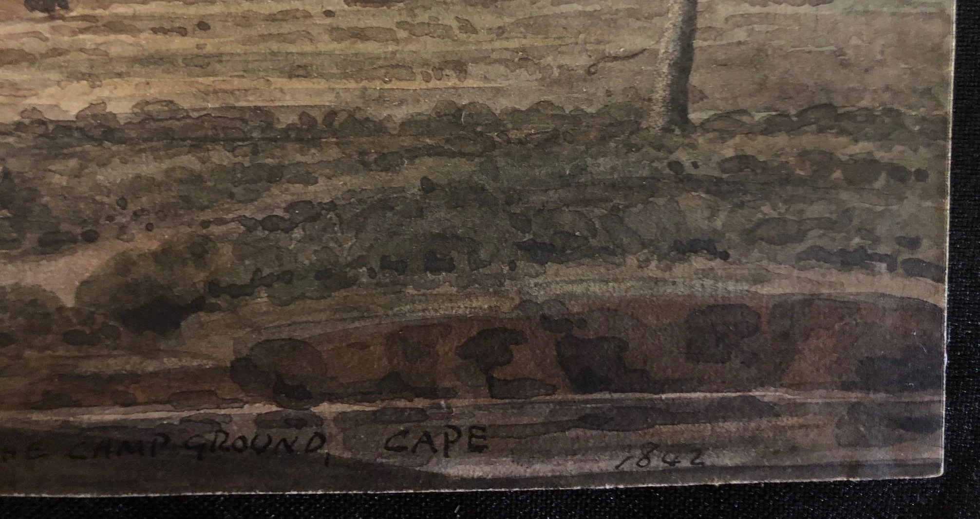 View from the Camp Ground, Cape (1842) 
