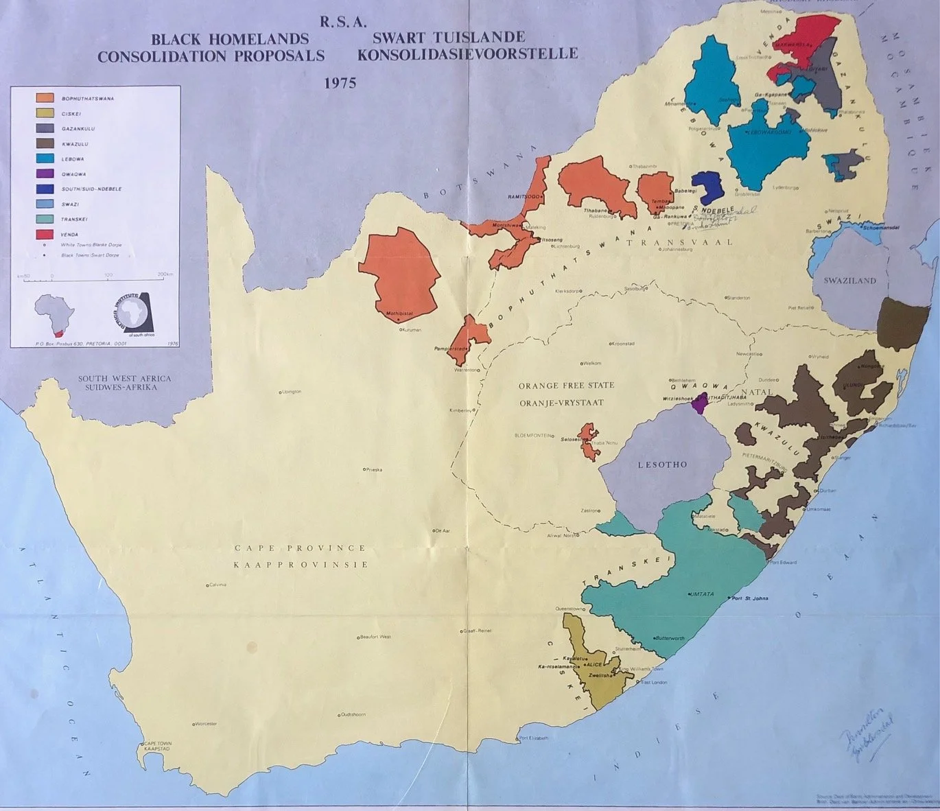 “R.S.A. Black Homelands Consolidation Proposals” (1975)