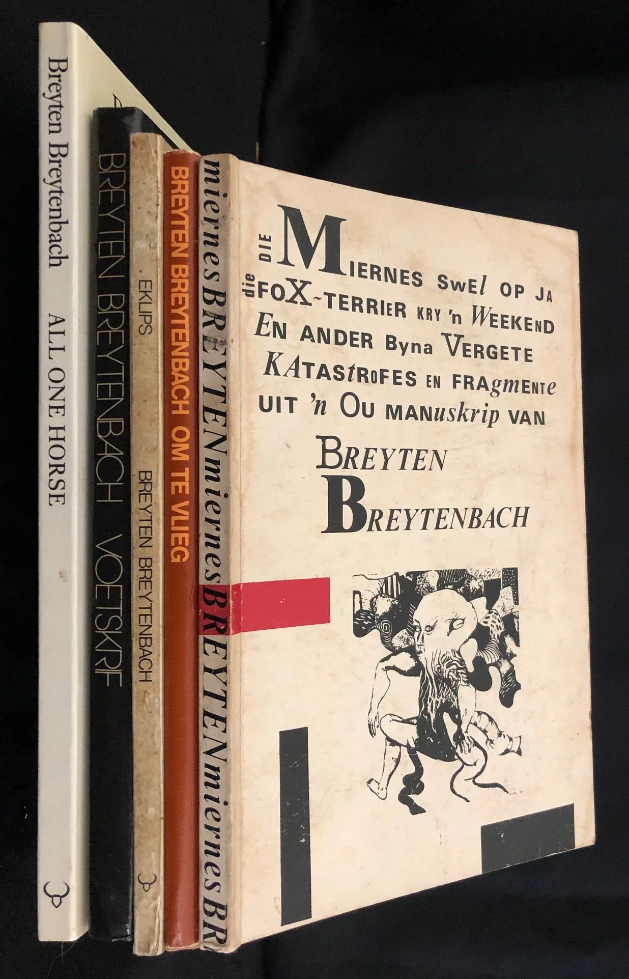 Five First Editions by Breyten Breytenbach