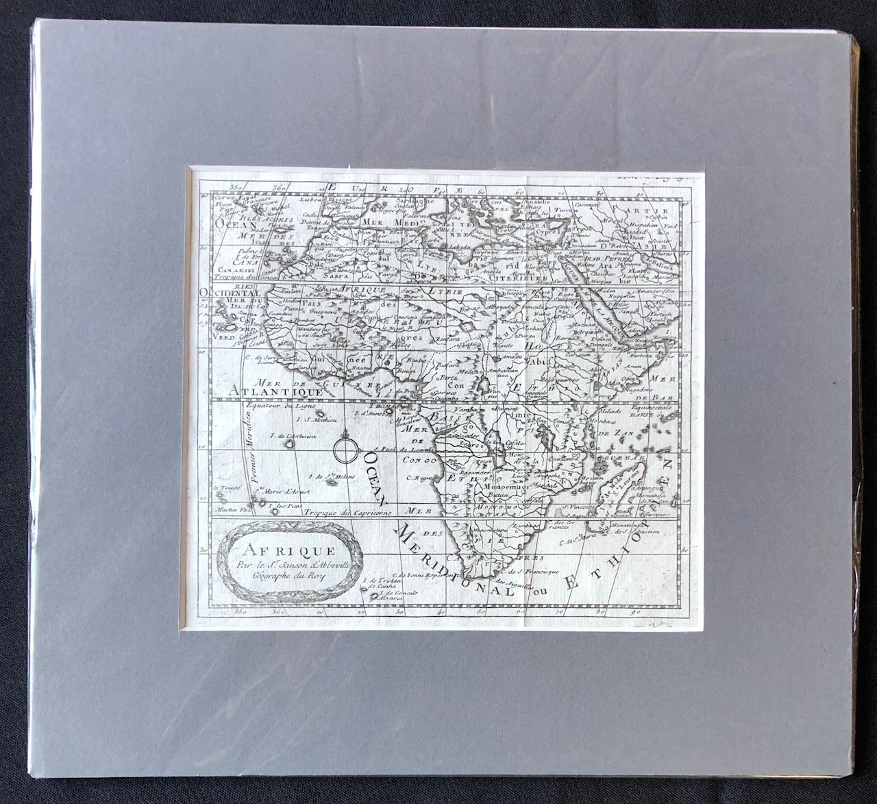 Map of Africa by Nicolas Sanson d'Abbeville (c.1738) R3,500