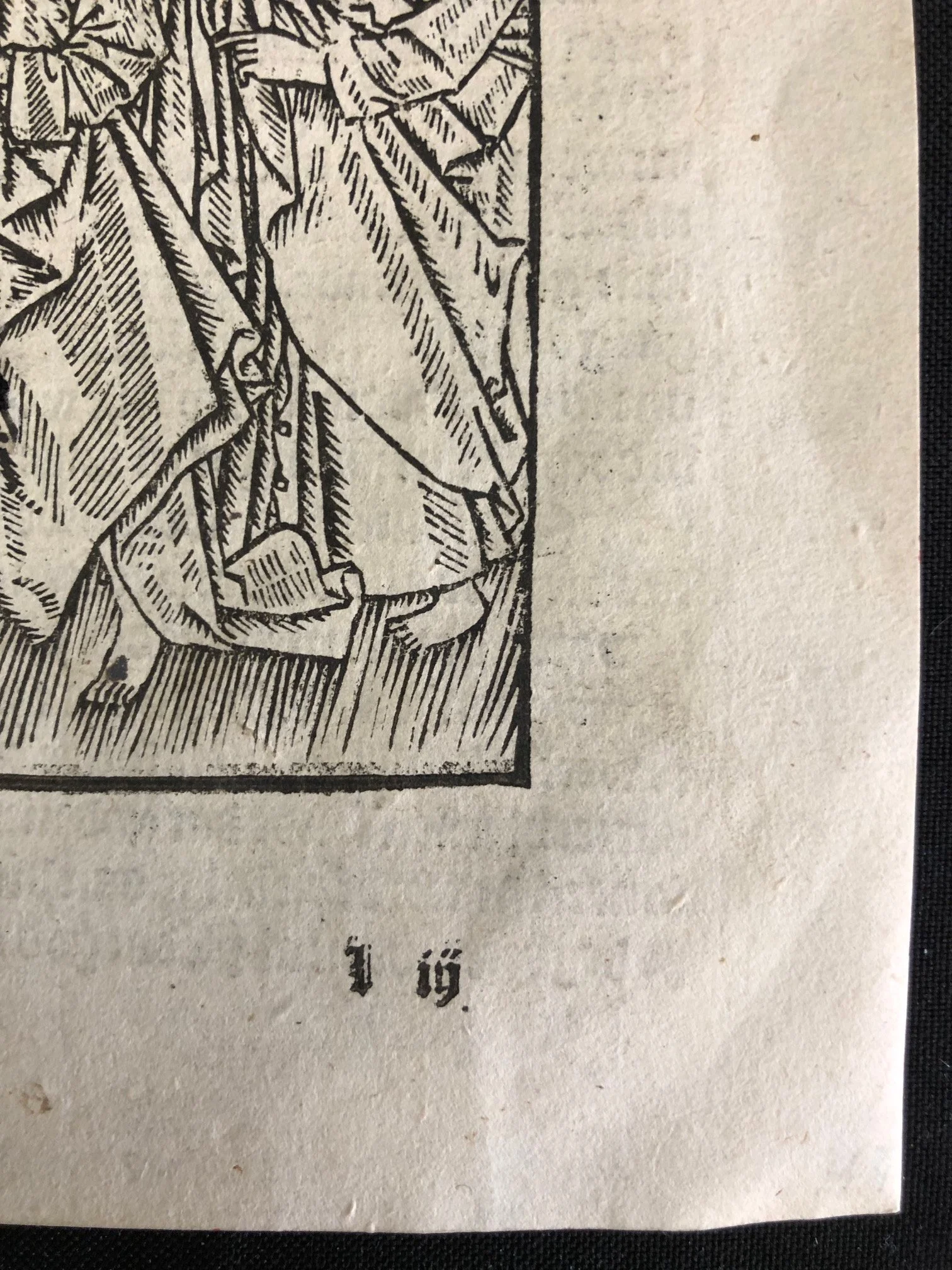 A leaf from a Dutch incunabulum (The Book of the Properties of Things), printed by Jacob Bellaert in Haarlem (1485)