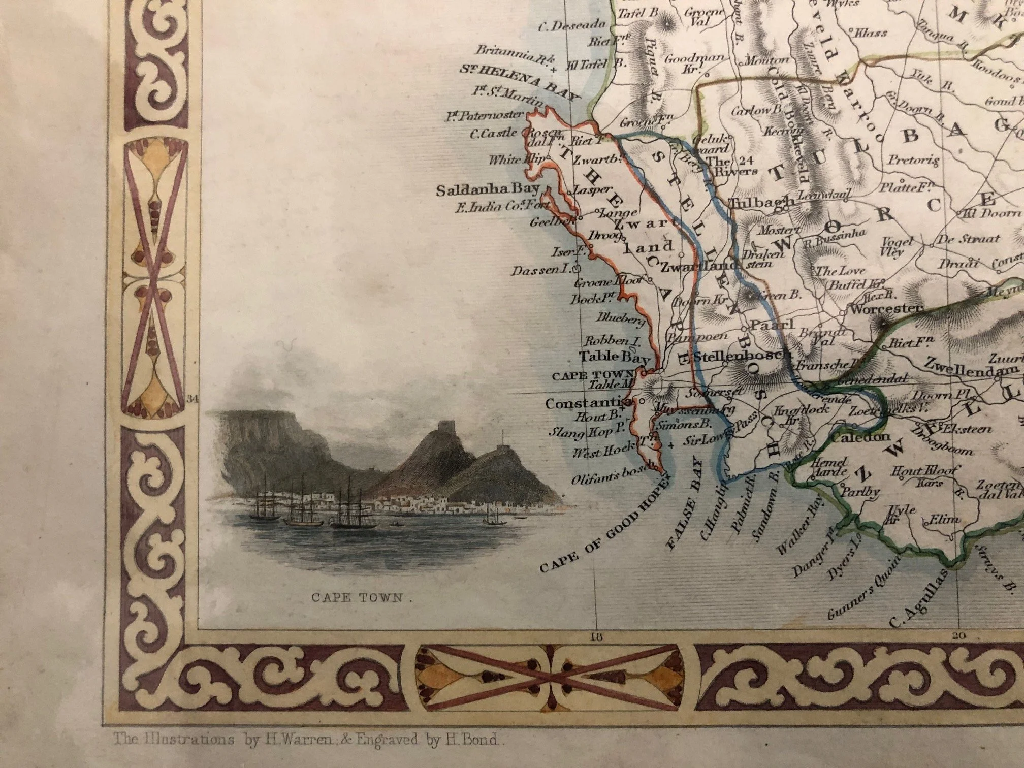 The Cape Colony published by John Tallis & Company (c1851)