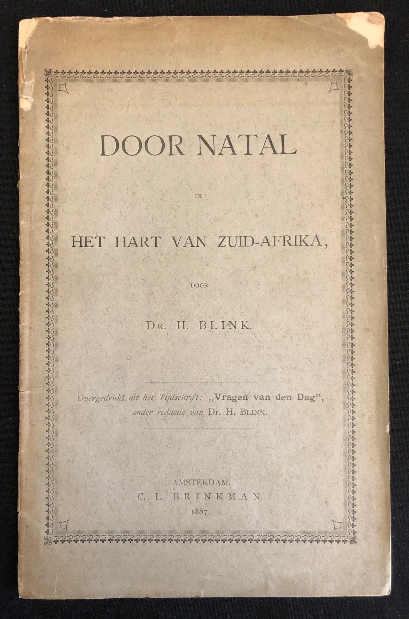 Door Natal (Through Natal into the Heart of South Africa) 1887