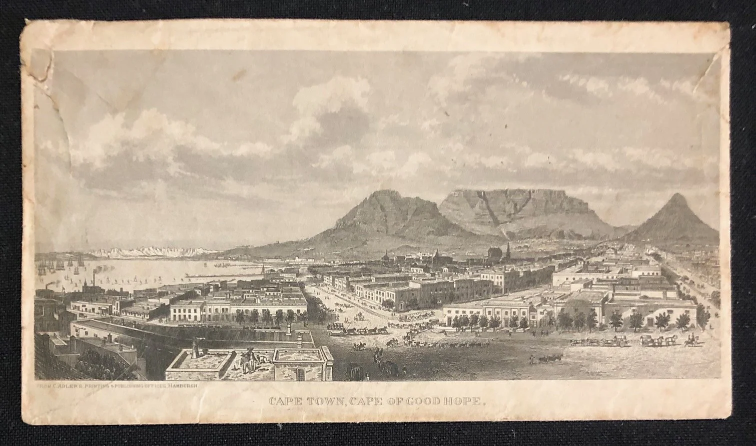 Envelope Depicting Cape Town-The Cape of Good Hope (c.1855)