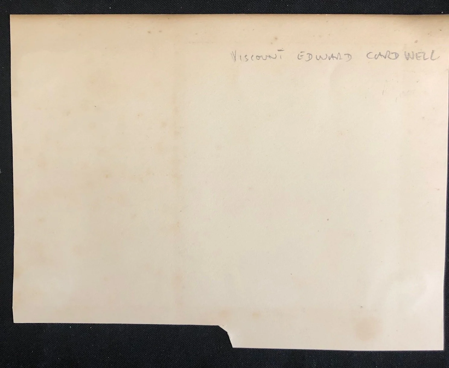 Message by Edward Cardwell - Secretary of State for the Colonies (1864–1866). Ref: Frontier Wars.